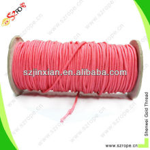 2mm Polyester Braided Cord 3mm Flat Braided Cord 6mm Pink Braided Cord Nylon Flat Cord